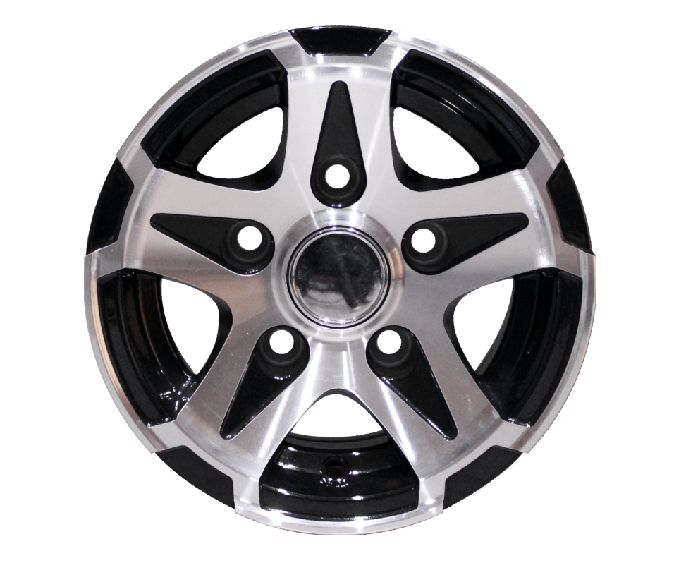 Hliníkové kolo R10, 6Jx10 H2 ET0, 5x112, black diamond _ pktechnik